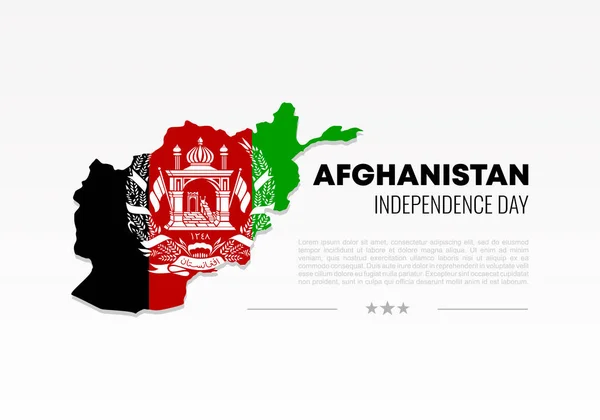 Afganistán Día Independencia Cartel Bandera Fondo Para Celebración Nacional Agosto — Archivo Imágenes Vectoriales