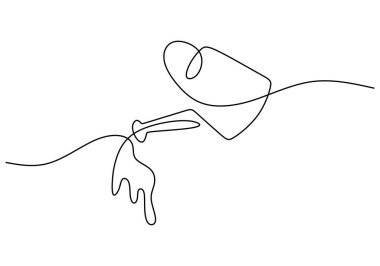 Beyaz zemin üzerinde izole edilmiş tek bir su fıskiyesi hattı.