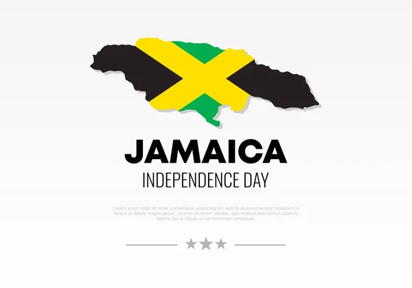 Jamaica Independence Day Hintergrund Banner Plakat Für Nationale Feier August — Stockvektor