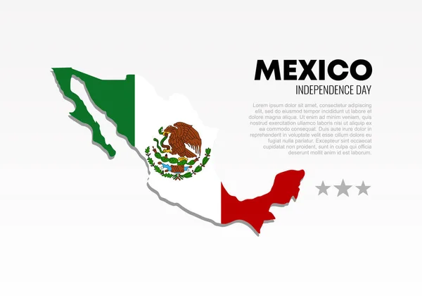 Αφίσα Πανό Ημέρας Ανεξαρτησίας Μεξικού Για Τον Εθνικό Εορτασμό Στις — Διανυσματικό Αρχείο