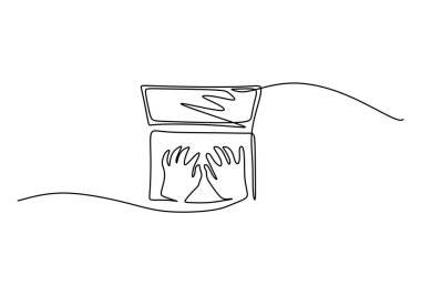 Dizüstü bilgisayarda sürekli tek bir el yazısı beyaz arka planda izole edilmiş..