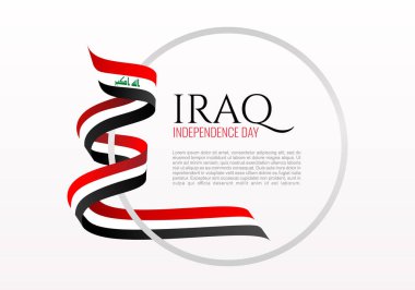 Irak 'ın bağımsızlık günü 3 Ekim' deki ulusal kutlama afişi.