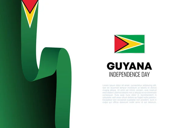 Guyana Día Independencia Fondo Celebración Nacional Mayo — Archivo Imágenes Vectoriales