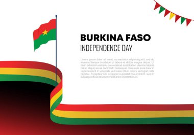 5 Ağustos 'taki ulusal kutlama için Burkina Faso' nun bağımsızlık günü afişi.