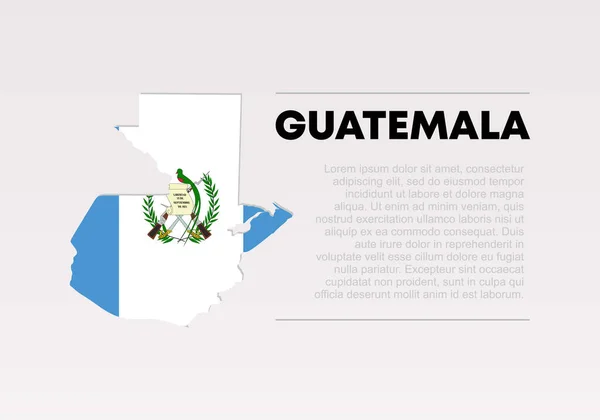 Guatemala Independence Day Background National Celebration September Isolated White Background — Archivo Imágenes Vectoriales
