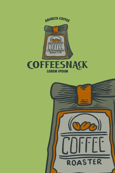 Bag Coffee Vector Illustration — Stockvektor