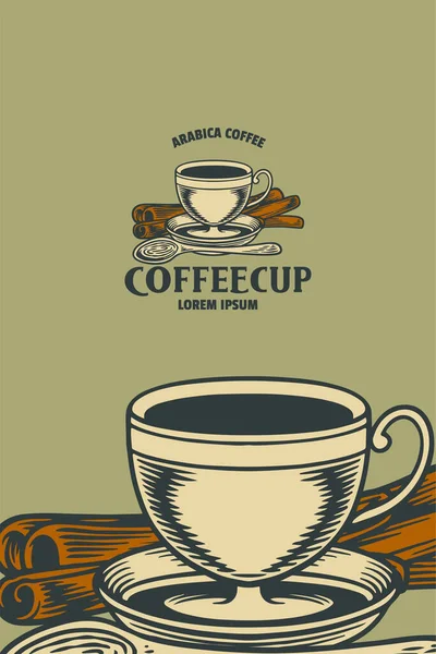 Kaffe Kopp Vektor Illustration — Stock vektor