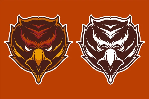 Eagle Head Mascot Vector Illustration Cartoon Style — ストックベクタ
