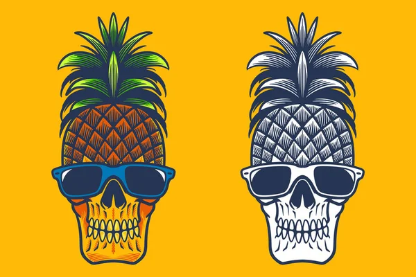 Skull Illustration New File — Vector de stock