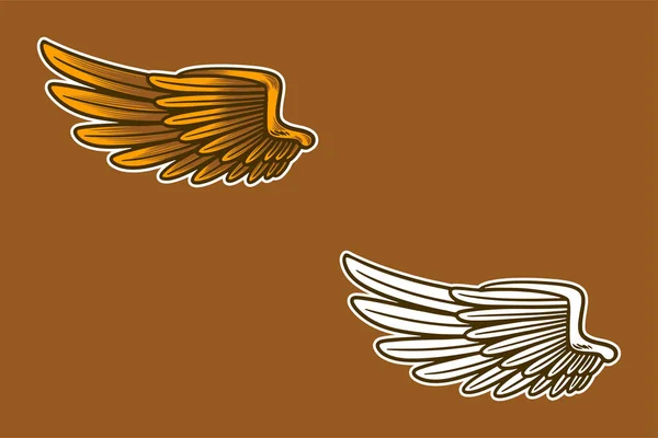 Eagle Wing Vector Illustration — 图库矢量图片