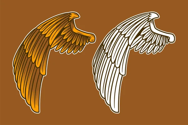 Eagle Wing Vector Illustration — Stockvektor