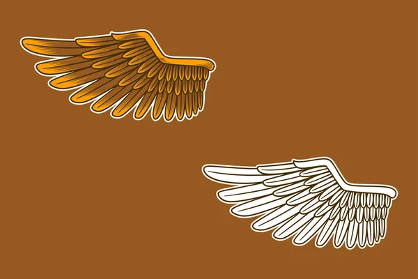 Eagle Wing Vector Illustration — Wektor stockowy