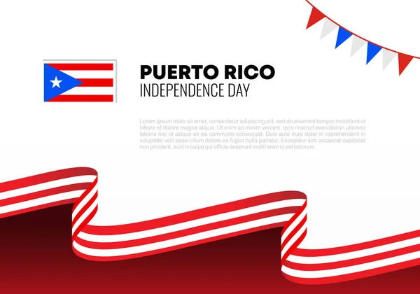 Puerto Rico Independence Day Background July — Archivo Imágenes Vectoriales