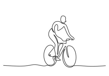 Dünya arabasının tek bir kuyruğu insan bisikleti sürme günü..