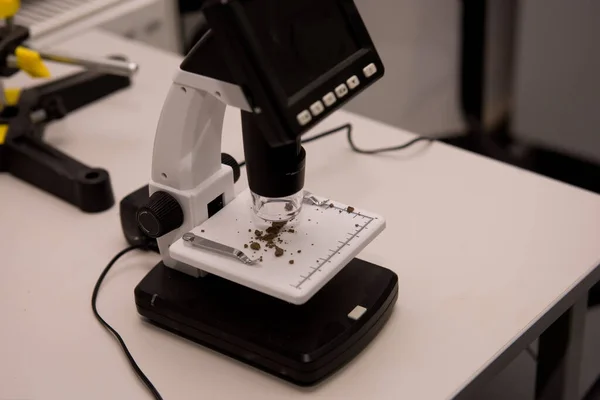 Araştırma Için Elektron Mikroskobu Yakın Plan — Stok fotoğraf