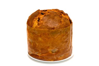 beyaz zemin üzerinde Paskalya kek.