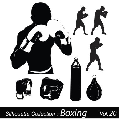 Vector Illustration: Box and boxing clipart