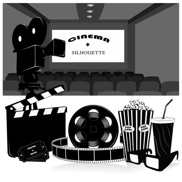 vektör illustration.cinema sembolleri vektör set