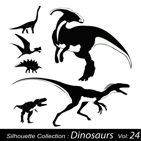 Ilustración vectorial: Dinosaurios Ilustración de stock