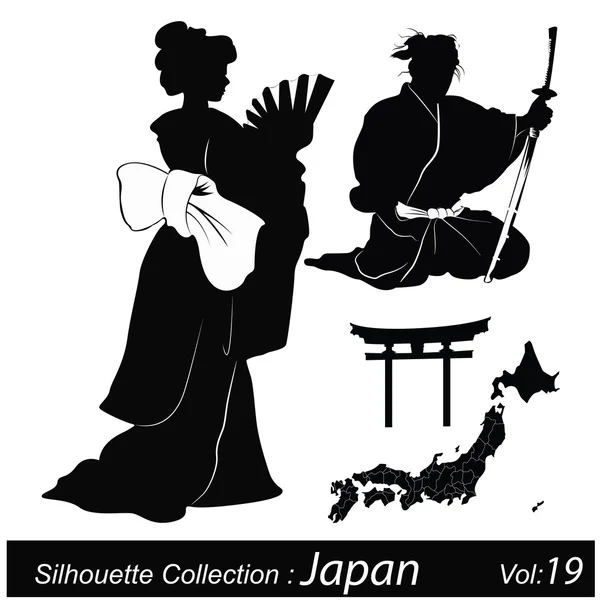 Vector Illustration: Japan and japanese — Stock Vector