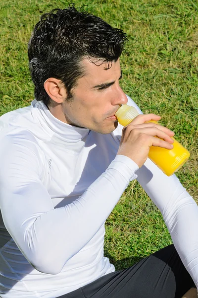 Atleta Isotônico Bebida — Fotografia de Stock