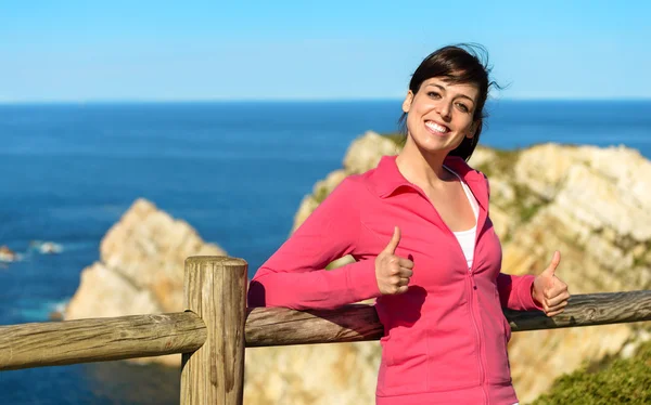 Gelukkig zomer kust reizen — Stockfoto