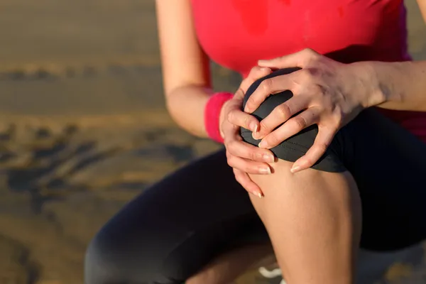 Knee runner injury — Stock Photo, Image