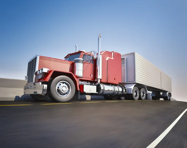 Μεγάλη 18 wheeler — Φωτογραφία Αρχείου