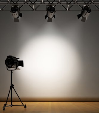 Spot ışıklı duvar
