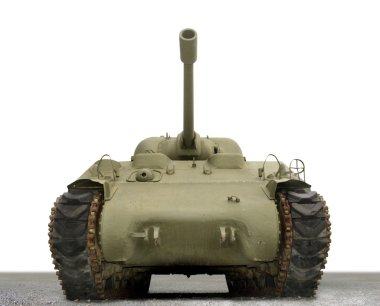Isolated General Sherman Tank on White clipart