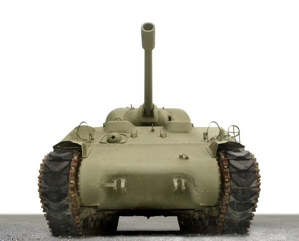 Eristetty kenraali Sherman Tank valkoisella — kuvapankkivalokuva