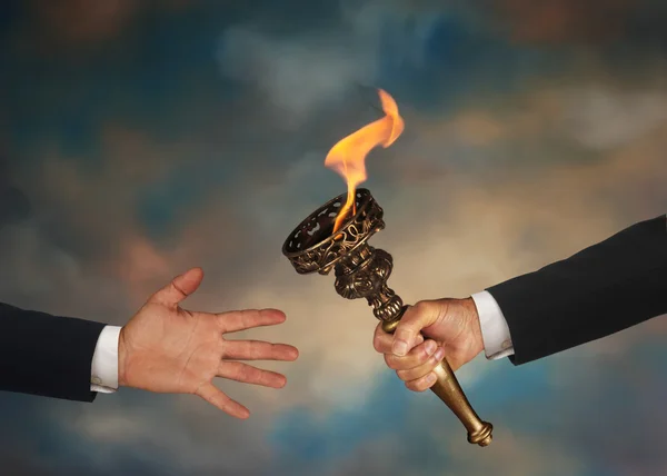 Passing the Torch — Stock Photo, Image