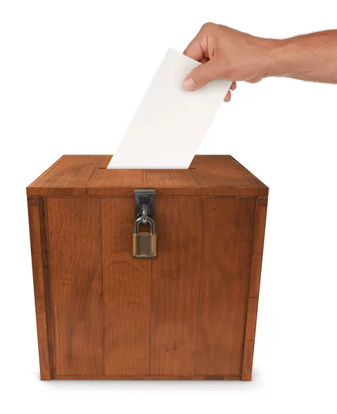 Submitting a Vote — Stock Photo, Image
