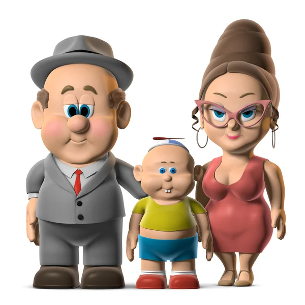 The Happy Family — Stock Photo, Image