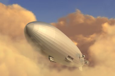 Zeppelin Horizontal clipart