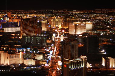 Las Vegas at night clipart