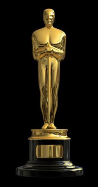 Siyah üzerinde Sahte Oscar