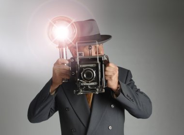 Retro fotoğrafçı