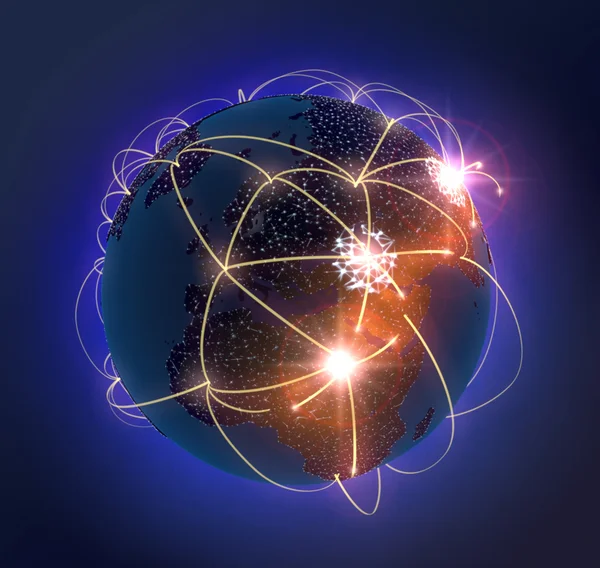 Network Globe — Stock Photo, Image