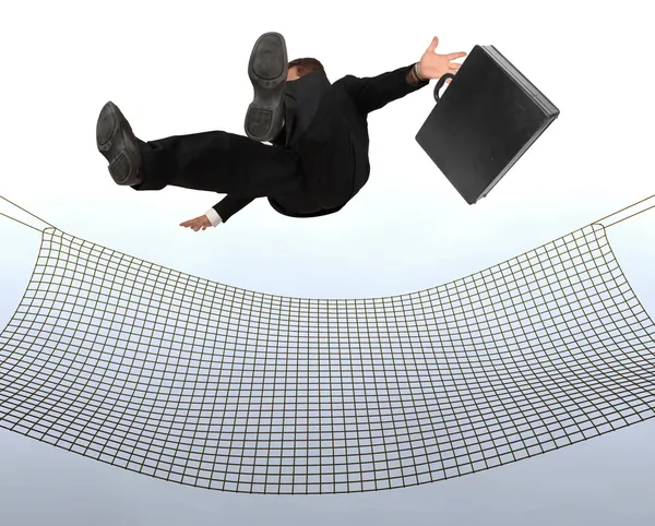 Businessman falling — Stock Photo, Image