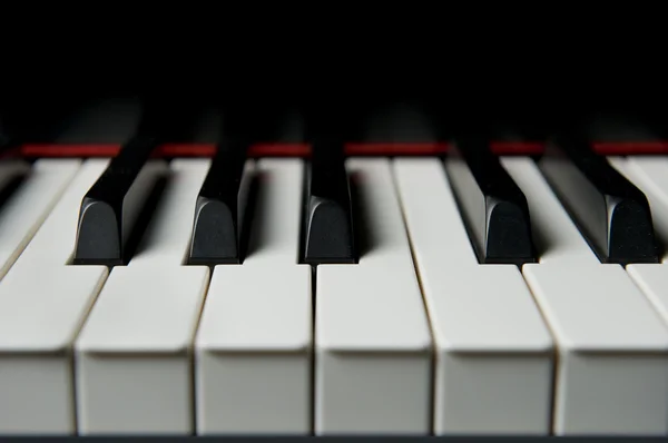 Tasti di pianoforte primo piano — Foto Stock