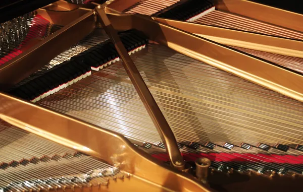 Interior de piano de cola — Foto de Stock