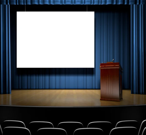 Podium On Stage — Stock Photo, Image