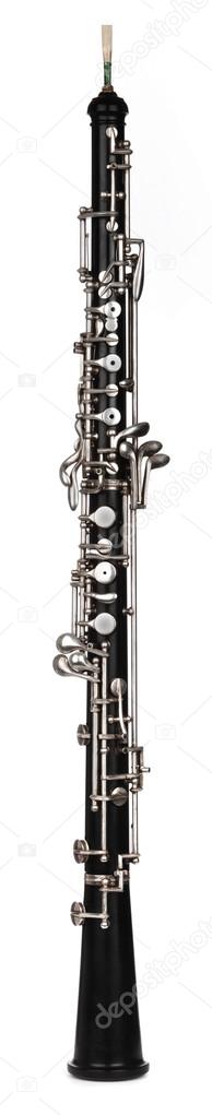 oboe on white background