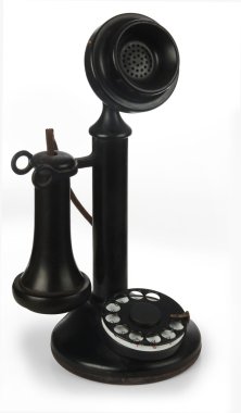 Beyaz telefona şamdan