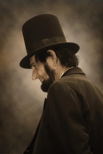 Авраам Лінкольн профіль — стокове фото