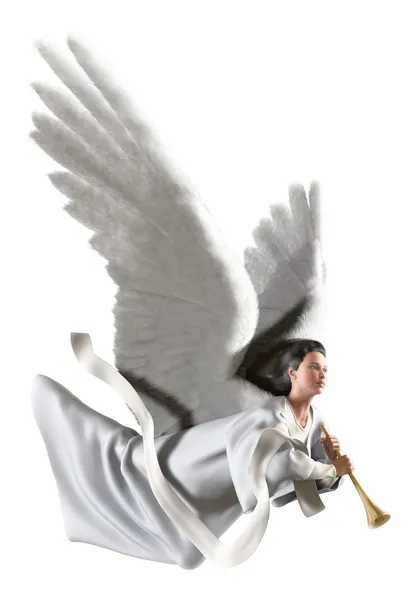 Angel on white — Stock Photo, Image