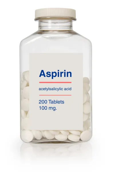 Aspirin Bottle — Stock Photo, Image