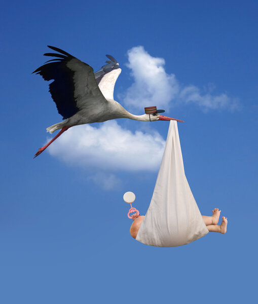 Stork & Baby