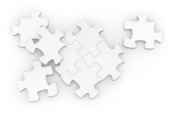 Puzzle in bianco — Foto Stock
